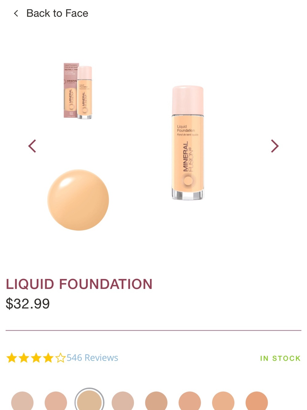 NEW Mineral Fusion Liquid Foundation in Warm 4